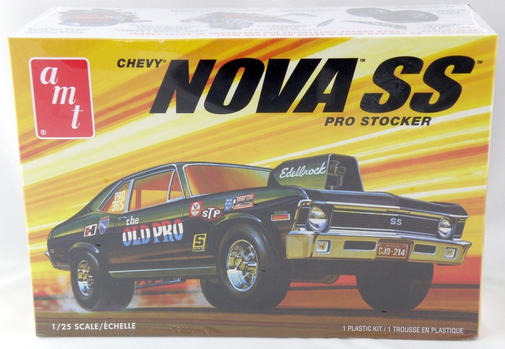 1:25 Scale Chevy Nova SS Pro Stocker Plastic Model Kit – AMT #1142M/12