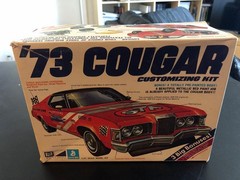 MPC 1/25 RARE ORGINAL ISSUE 1973 MERCURY COUGAR 1/25 MODEL CAR KIT UNBUILT