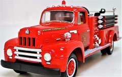 Fire Engine Truck Ford Pumper1Built Metal Model Car Vintage1940Pickup1950Wagon