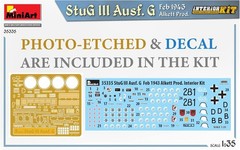 German Army Sturmgeschutz III Assault Gun G-type Feb 1943 Model kit MA35335 Tank