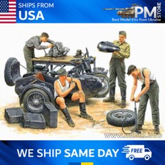 Master Box 3560 – – German Motorcycle Repair Crew scale 1/35