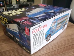 AMT Chevrolet Police Van 1:25 Scale Model Kit New Sealed Bags Very rare Kit