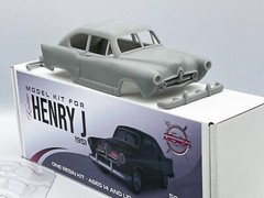 1:25 Kaiser Henry J 1951 Model Resin Kit With Clear Parts Included