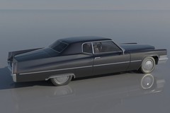 ABS-LIKE RESIN 3D PRINTED 1/25 1970 CADILLAC COUPE DEVILLE KIT