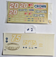 *Pick One* Vintage 1:24/25 Scale Auto Racing Model Kit Decal Sheet *Pick One*
