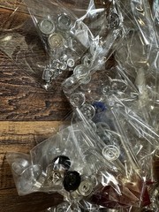 MODEL CAR JUNKYARD PARTS LOT WHEELS CHROME DECALS LENS GLASS STEERING WHEELS