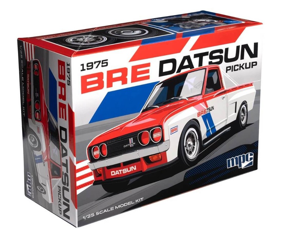 MPC 1/25 1975 Datsun Pickup BRE 129‑Part Wide‑Body Race Build MPC1029