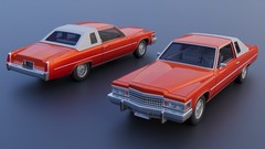 ABS-LIKE RESIN 3D PRINTED 1/25 1977 CADILLAC COUPE DEVILLE KIT