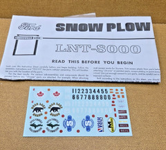 Ford LNT 8000 Snow Plow DECALS & INSTRUCTIONS 1:25 AMT NEW Model Kit PARTS