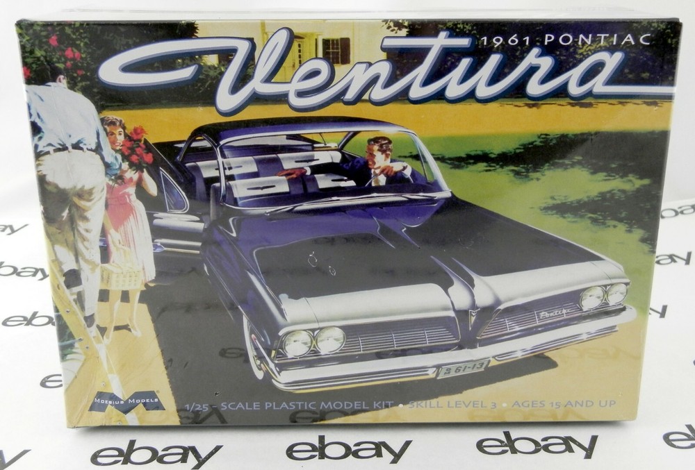 1:25 Scale 1961 Pontiac Ventura Plastic Model Kit – Moebius Models #1211
