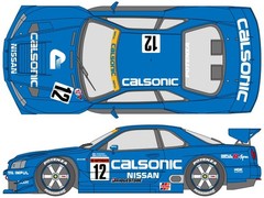 SHUNKO Decal Sheet 1:24 Scale Calsonic GT-R R34 1999 #SHK-D395 Suit Tamiya Kit