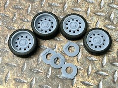 Resin 21/20 Inch: “Police Car” Model car Wheels/Tires 1/24 1/25 scale