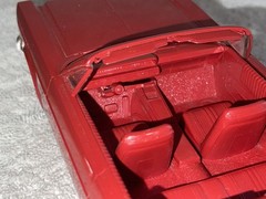AMT 1965 Ford Galaxie 500 XL convertible 1:25 RED dealer promo 1/25 READ DESC
