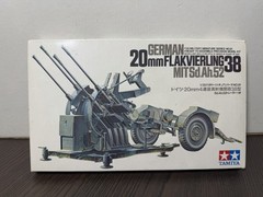 Tamiya German 20mm Flakvierling 38 MIT Sd.Ah.52 Kit#.91 1:35
