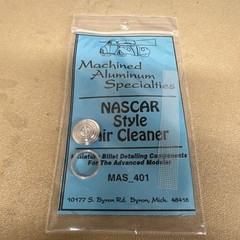 Machined Aluminum Specialties 401 1/24 Scale NASCAR Style Air Cleaner