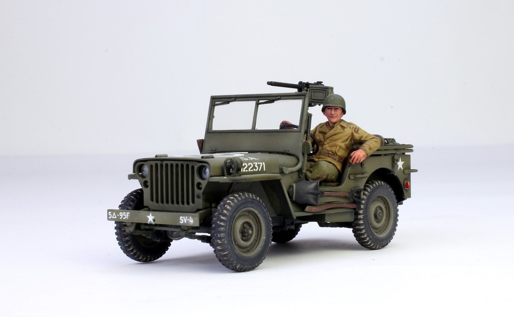 ProBuilt Model US Army Jeep Willys MB 1/4-Ton 4×4 1/35 Scaled Ratio, World War 2