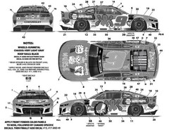 NASCAR DECAL # 9 NAPA ATLANTA WINNER 2025 CHEVROLET CAMARO C ELLIOTT 1/24