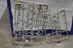 VINTAGE MISC MODEL CAR KITS PARTS CHROME PAINTED TIRES ENGINES REFLECTOR CLEAR