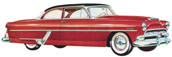 Moebius 1/25 1954 Hudson Hornet Coupe Plastic Model Kit 1213