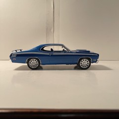 1971 Plymouth Duster 340 Six Pack 1/25 built model car