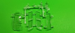 57 1957 Ford Del Rio Ranch Wagon 1/25 Glass Windshield Clear Parts Revell