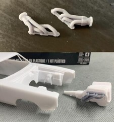 1:25 440 Mopar “Shorty” Headers 3D Printed Unpainted Model Car Not Included