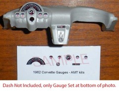1959 1960 1961 1962 CORVETTE GAUGE FACES for 1/25 AMT kits—PLS READ DESCRIPTION