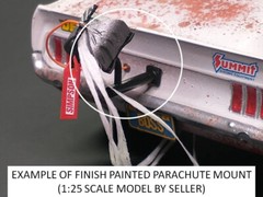 6 off, 3D Print Resin, Drag Race Model Car Parachute Parts, Various Scales