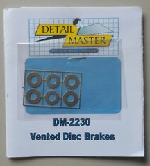 VENTED DISC BRAKES 11″ SOLID 1:24 1:25 DETAIL MASTER CAR MODEL ACCESSORY 2230