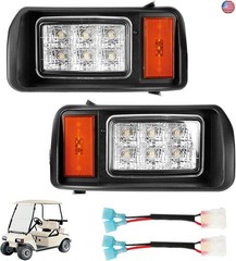 Panglong Club Car DS LED Headlight Kit with Adapter Wire, Factory Style LED