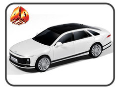 Academy 1/43 Hyundai Grandeur GN7 4D Model Kit Puzzle Car Toy Black MCP