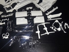 1/25 scale Model car parts AMT 56 ford Victoria Body Chassis Interior