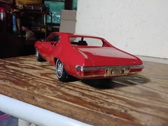 Original 1970 RED Pontiac GTO Promo Dealer Model Plastic
