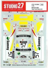 STUDIO27 1/24 SUBARU IMPREZA WRX”ARAI”Australia ’02 for TAMIYA DC599C Decal