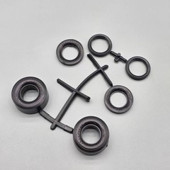Monogram 1/24 Fire Iron Parts Kitbash Goodyear Drag Slicks Tires