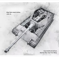 1: 35 Casting Resin Model Assembly Kit GK, Tiger Tank Member Group, Unpainted…