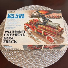 Gabriel Hubley Die-Cast Metal Kit 1914 Model T Chemical Hose Truck Firetruck