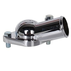 Chrome Water Neck Thermostat Housing Fit For Chevy V8 5.7L 350 454 21 Degree