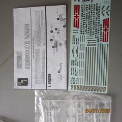 AMT Chevy 30 resuce Van 1/25 scale model kit for parts