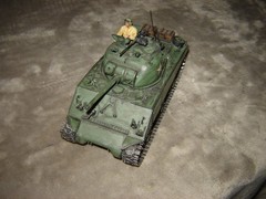 Built USA Tank w/Driver 6-3/4 inches long Well Built & Painted Excellent Cond