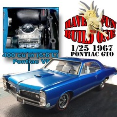 MPC 1/25 710L 1967 PONTIAC GTO MODEL KIT