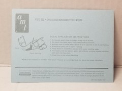 1933 Willys Coupe DECAL SHEET from AMT 1:25 Model Kit 33 MALCO GASSER DECALS