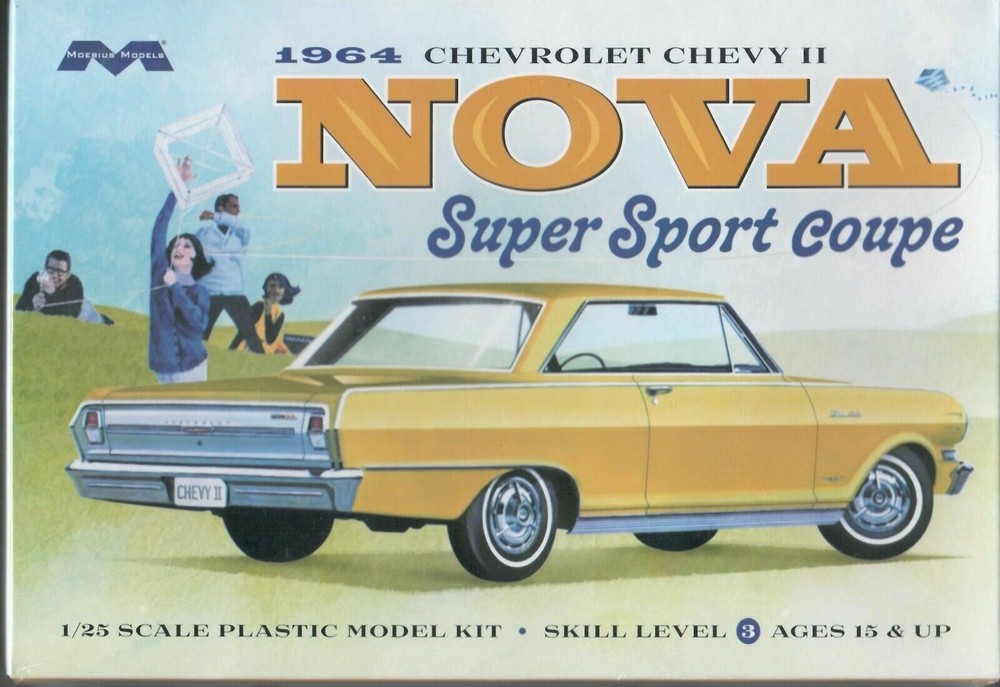 Moebius 2320 1964 Chevrolet Chevy II Nova Super Sport 2 Door Hardtop Model Car