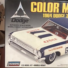 🚨Lindberg Color Me Gone🔥1964 Dodge💪🏼330 Super Stock Model Sealed