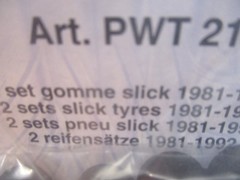 TAMEO PWT 21 & 19 TIRE SETS 1:43 MORE PARTS PACKS LISTED GOMME 16 TIRES TOTAL