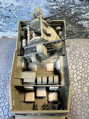 Built 1/35 M16 AA Half-Track Multiple Motor Carriage Anti-Aircraft !!