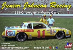 Salvino’s JR Models Junior Johnson Racing 1983 Chevy MonteCarlo, Darrell Waltrip