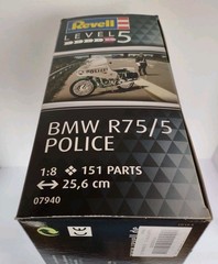 Revell BMW R75/5 POLICE MOTORCYCLE 1:8 scale, new, unopened