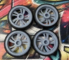 1/24 Resin: 26 Scale-Inch “ATL 404” Model Car Wheels/Tires,1/25, 3D Print