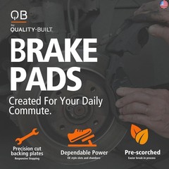 QB by QUALITY-BUILT Semi-Metallic Front Brake Pads 1000-0785M Compatible with